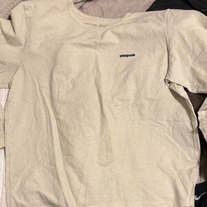 Patagonia Kids Beige Long Sleeve Tee